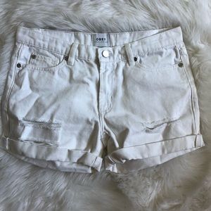 Obey Womens White Shorts